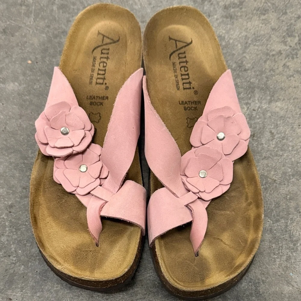 Pink Floral Women's Sandals